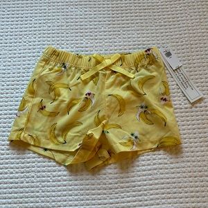 Old Navy girls Medium banana pajama shorts